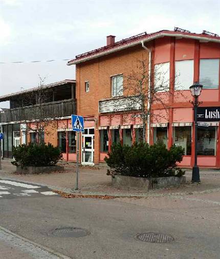 Utomhusbild på Backgatan 1