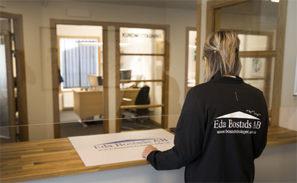 Insidan av kontoret på Storgatan